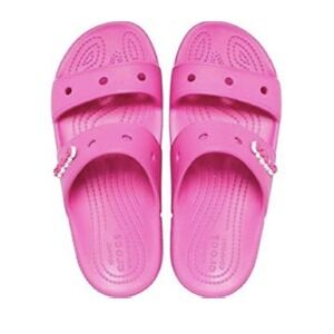 Crocs Unisex Crocs Classic Slides Sandals Waterproof Electric Pink‎ Size W13/M11